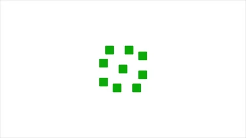 Rounded squares rotation loading animation .Technology upgrading animated e.. Stock Footage 309758781