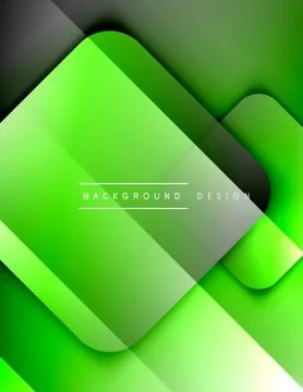 Rounded squares shapes composition geometric abstract background. 3D shadow Illustrazione stock