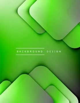 Rounded squares shapes composition geometric abstract background. 3D shadow 스톡 일러스트