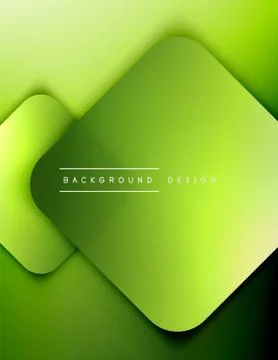 Rounded squares shapes composition geometric abstract background. 3D shadow Illustrazione stock