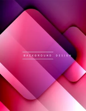 Rounded squares shapes composition geometric abstract background. 3D shadow イラスト素材