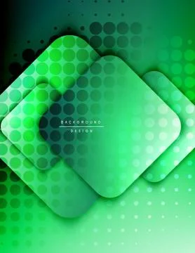 Rounded squares shapes composition geometric abstract background. 3D shadow イラスト素材