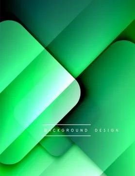 Rounded squares shapes composition geometric abstract background. 3D shadow Illustrazione stock