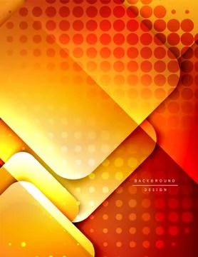 Rounded squares shapes composition geometric abstract background. 3D shadow 스톡 일러스트