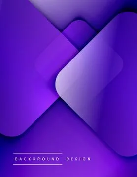 Rounded squares shapes composition geometric abstract background. 3D shadow Illustrazione stock