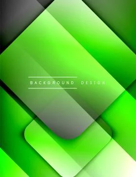Rounded squares shapes composition geometric abstract background. 3D shadow Illustrazione stock