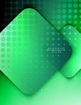 Rounded squares shapes composition geometric abstract background. 3D shadow Illustrazione stock