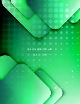 Rounded squares shapes composition geometric abstract background. 3D shadow 스톡 일러스트