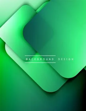 Rounded squares shapes composition geometric abstract background. 3D shadow 스톡 일러스트