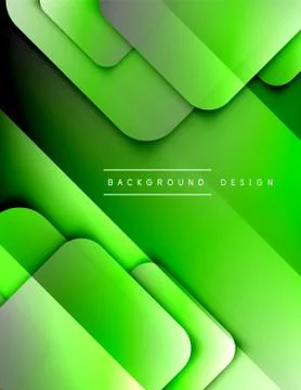 Rounded squares shapes composition geometric abstract background. 3D shadow Illustrazione stock