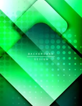 Rounded squares shapes composition geometric abstract background. 3D shadow Illustrazione stock