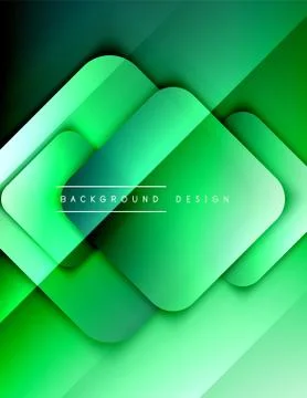 Rounded squares shapes composition geometric abstract background. 3D shadow イラスト素材