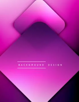 Rounded squares shapes composition geometric abstract background. 3D shadow Illustrazione stock