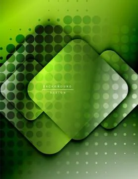 Rounded squares shapes composition geometric abstract background. 3D shadow 스톡 일러스트