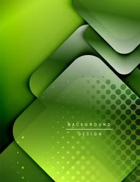Rounded squares shapes composition geometric abstract background. 3D shadow 스톡 일러스트