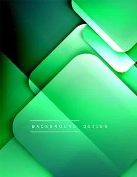 Rounded squares shapes composition geometric abstract background. 3D shadow 스톡 일러스트