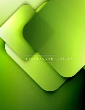 Rounded squares shapes composition geometric abstract background. 3D shadow 스톡 일러스트