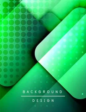 Rounded squares shapes composition geometric abstract background. 3D shadow Illustrazione stock