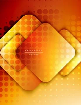 Rounded squares shapes composition geometric abstract background. 3D shadow 스톡 일러스트
