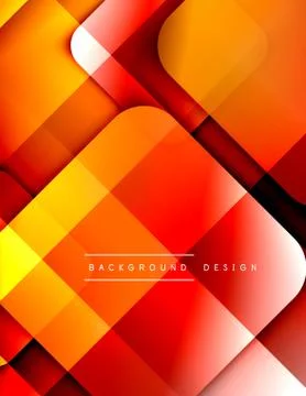 Rounded squares shapes composition geometric abstract background. 3D shadow 스톡 일러스트