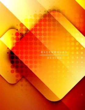 Rounded squares shapes composition geometric abstract background. 3D shadow イラスト素材