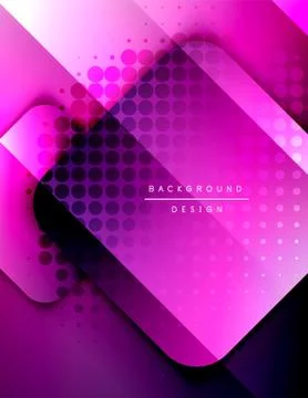 Rounded squares shapes composition geometric abstract background. 3D shadow イラスト素材
