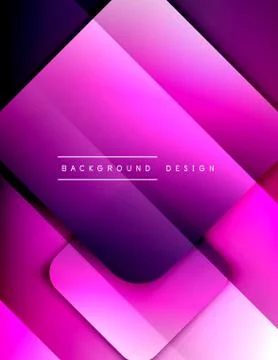 Rounded squares shapes composition geometric abstract background. 3D shadow Illustrazione stock