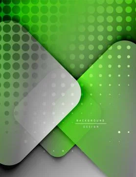 Rounded squares shapes composition geometric abstract background. 3D shadow 스톡 일러스트