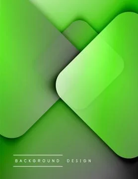 Rounded squares shapes composition geometric abstract background. 3D shadow Illustrazione stock