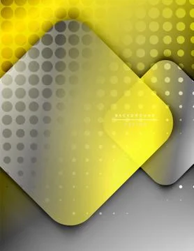 Rounded squares shapes composition geometric abstract background. 3D shadow 스톡 일러스트