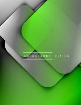 Rounded squares shapes composition geometric abstract background. 3D shadow イラスト素材