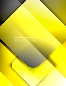Rounded squares shapes composition geometric abstract background. 3D shadow イラスト素材