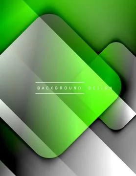 Rounded squares shapes composition geometric abstract background. 3D shadow Illustrazione stock