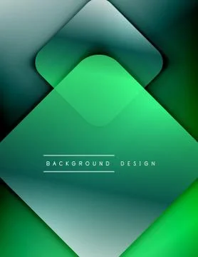 Rounded squares shapes composition geometric abstract background. 3D shadow 스톡 일러스트