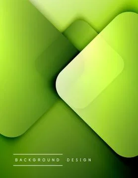 Rounded squares shapes composition geometric abstract background. 3D shadow Illustrazione stock