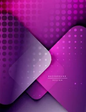 Rounded squares shapes composition geometric abstract background. 3D shadow イラスト素材