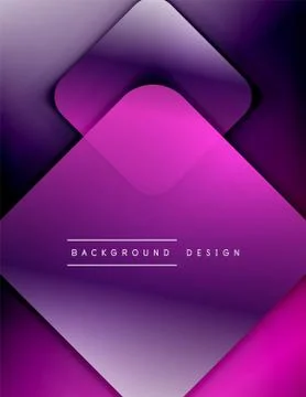 Rounded squares shapes composition geometric abstract background. 3D shadow 스톡 일러스트