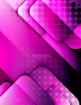 Rounded squares shapes composition geometric abstract background. 3D shadow イラスト素材
