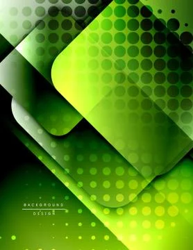 Rounded squares shapes composition geometric abstract background. 3D shadow Illustrazione stock