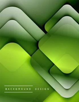 Rounded squares shapes composition geometric abstract background. 3D shadow 스톡 일러스트