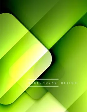Rounded squares shapes composition geometric abstract background. 3D shadow 스톡 일러스트