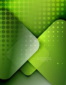 Rounded squares shapes composition geometric abstract background. 3D shadow Illustrazione stock