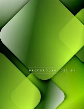 Rounded squares shapes composition geometric abstract background. 3D shadow イラスト素材