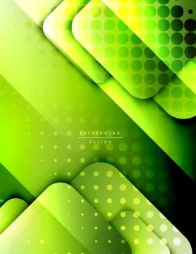 Rounded squares shapes composition geometric abstract background. 3D shadow Illustrazione stock