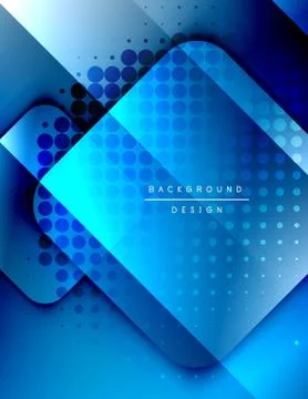 Rounded squares shapes composition geometric abstract background. 3D shadow 스톡 일러스트