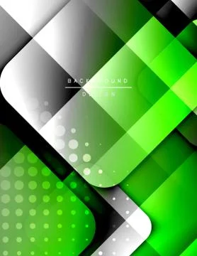 Rounded squares shapes composition geometric abstract background. 3D shadow 스톡 일러스트