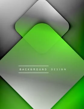 Rounded squares shapes composition geometric abstract background. 3D shadow イラスト素材