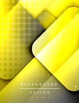 Rounded squares shapes composition geometric abstract background. 3D shadow 스톡 일러스트