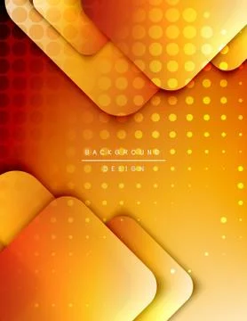 Rounded squares shapes composition geometric abstract background. 3D shadow イラスト素材