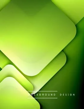 Rounded squares shapes composition geometric abstract background. 3D shadow イラスト素材